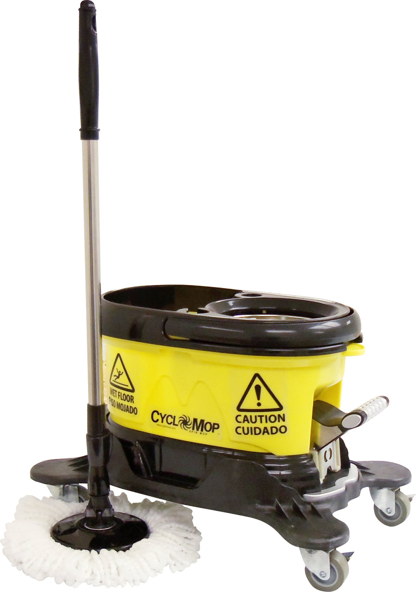 CYCLOMOP Commercial Spin Mop with Dolly Wheels