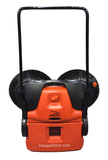 HAAGA 497 Sweeper stands upright for easy storage