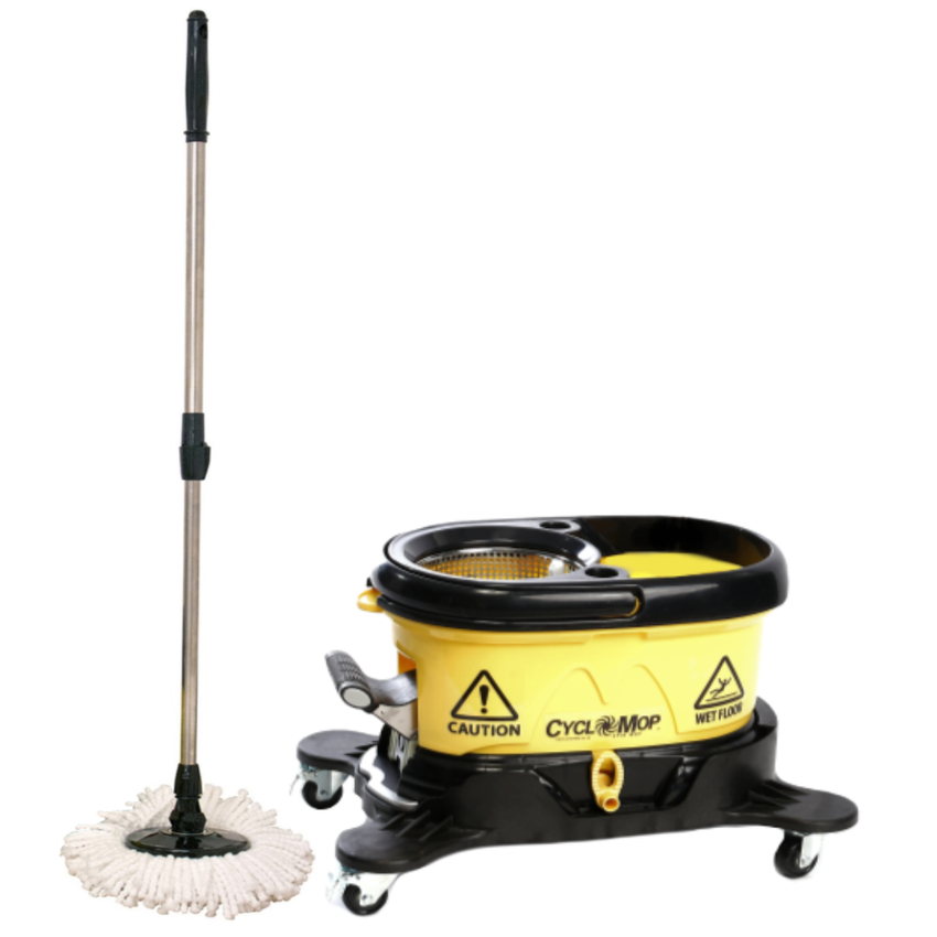CYCLOMOP Commercial Spin Mop with Dolly Wheels –