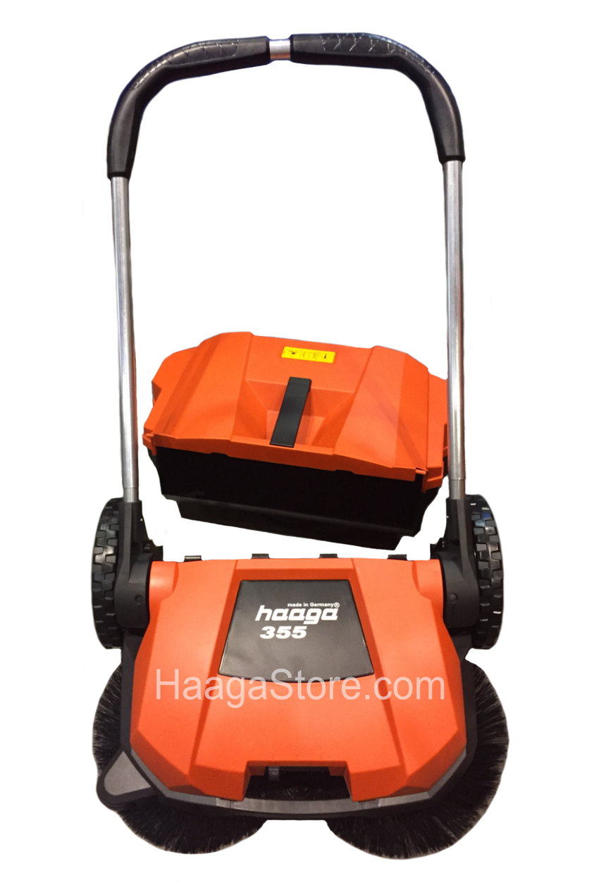 HAAGA 355 sweeper with the debris container removed