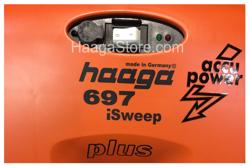 HAAGA 697 iSweep ACCU Sweeper power turn on switch