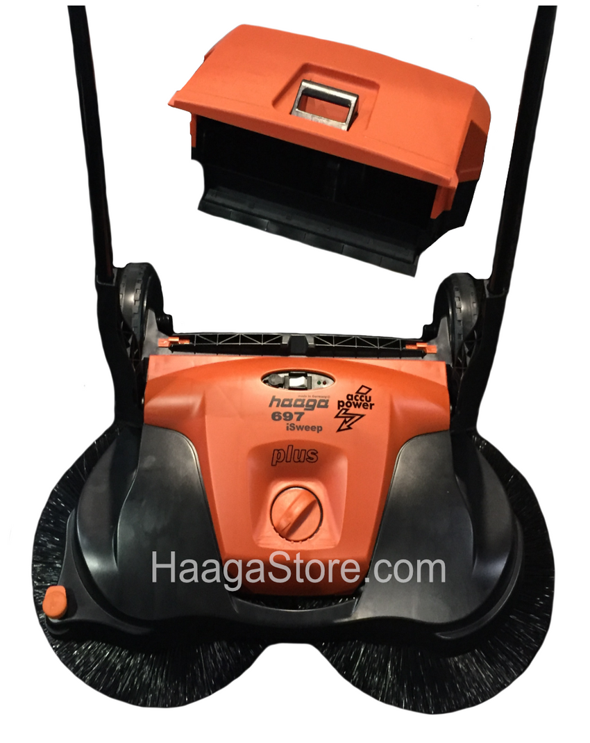 HAAGA 697 Profi-Line Battery Powered Triple Brush Sweeper, 38 Width