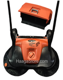 HAAGA 697 iSweep ACCU Sweeper with the debris container removed